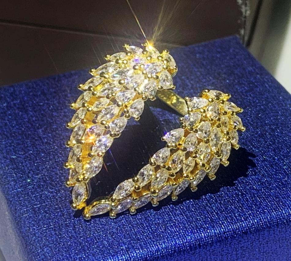 54PCS CZ New Arrival Top Sell Sparkling Luxury Jewelry Real 925 Sterling SilverGold Fill Angle Wing Ring Open Adjustable Women We5835156
54PCS CZ New Arrival Top Sell Sparkling Luxury Jewelry Real 925 Sterling SilverGold Fill Angle Wing Ring Open Adjustable Women We5835156