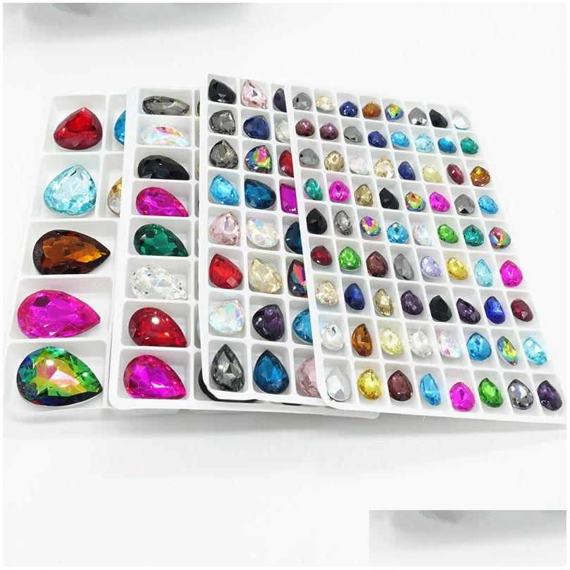 Other Mixed Colors Teardrop Glass Crystal Drop Rhinestone Loose Beads 7X10Mm 10X14Mm 13X18Mm 18X25Mm Delivery Jewelry Dhkmz
Other Mixed Colors Teardrop Glass Crystal Drop Rhinestone Loose Beads 7X10Mm 10X14Mm 13X18Mm 18X25Mm Delivery Jewelry Dhkmz