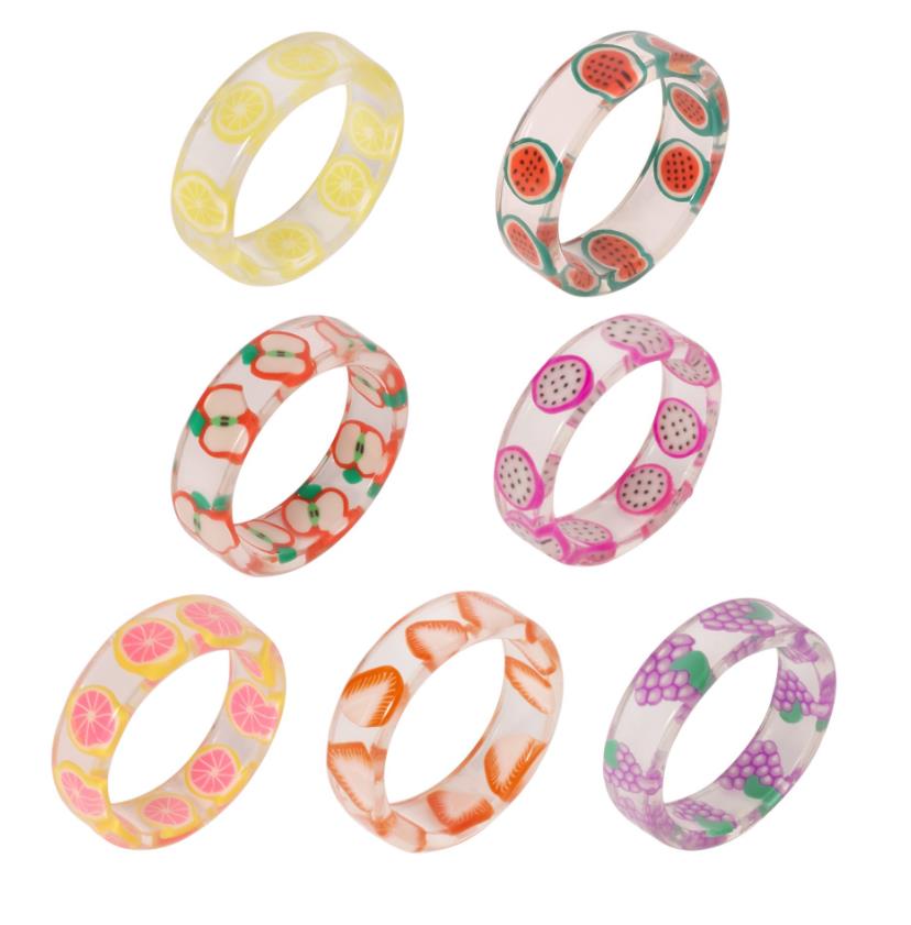 Cluster Rings 10 Styles Resin Fruit Ring Party Favor Summer Decoration Kids Creative Birthday Gift Drop Delivery Jewelry Dh9E3
Cluster Rings 10 Styles Resin Fruit Ring Party Favor Summer Decoration Kids Creative Birthday Gift Drop Delivery Jewelry Dh9E3