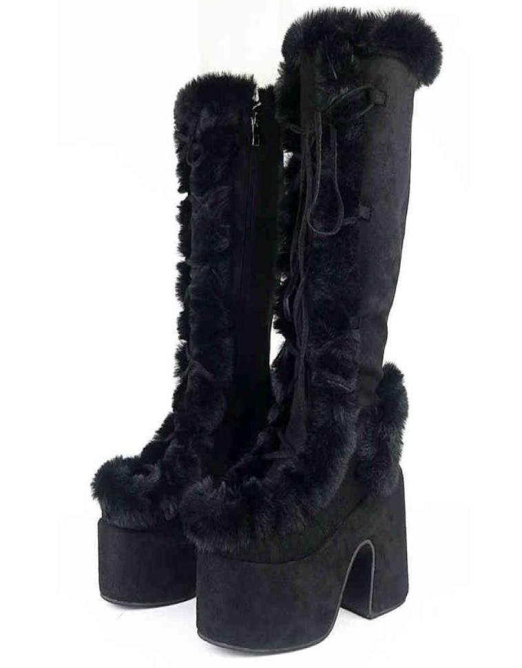 Boots Size 43 Brand Goth Platform Chunky High Heels Fur Short Plush women039s Boots Cosplay Winter Stylish Punk Snowboots Shoes8773484, Black
Boots Size 43 Brand Goth Platform Chunky High Heels Fur Short Plush women039s Boots Cosplay Winter Stylish Punk Snowboots Shoes8773484, Black