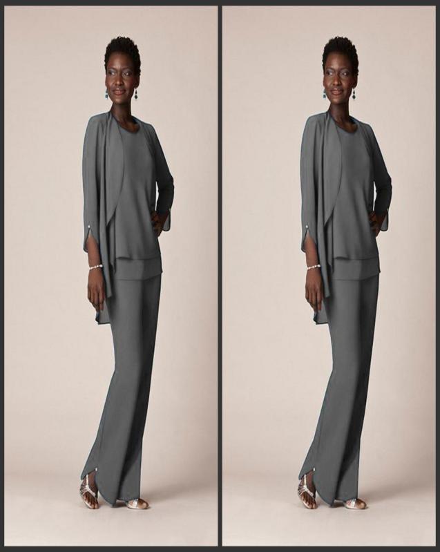 2020 Grey Chiffon Formal Pant Suits For Mother Groom Dresses Evening Wear Long Mother of the Bride Dresses With Jackets Plus Size 4185095, Champagne
2020 Grey Chiffon Formal Pant Suits For Mother Groom Dresses Evening Wear Long Mother of the Bride Dresses With Jackets Plus Size 4185095, Champagne