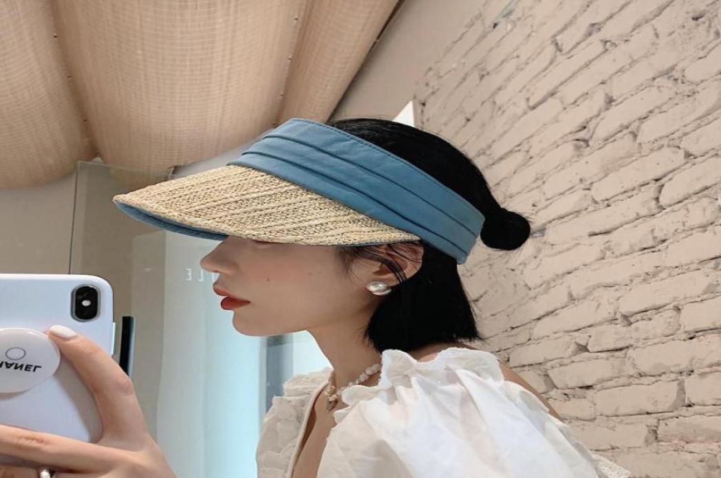 Straw Visor Cap For Women Fashion Designer Reversible Sun Hat Packable Anti UV Beach Hats Topless Korean Outdoor Travel Caps Wide 9003459, Black
Straw Visor Cap For Women Fashion Designer Reversible Sun Hat Packable Anti UV Beach Hats Topless Korean Outdoor Travel Caps Wide 9003459, Black