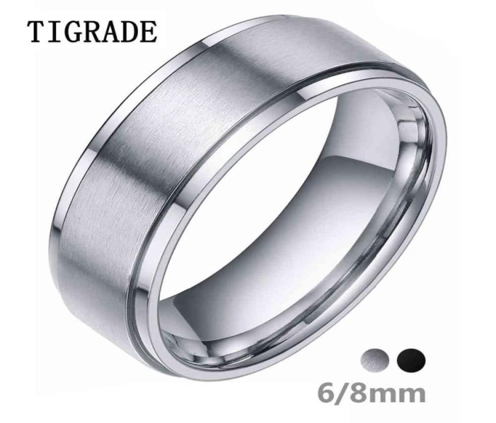 Tigrade 68mm Silver Color Tungsten Carbide Ring Men Black Brushed Wedding Band Male Engagement Rings For Women Fashion bague3113132
Tigrade 68mm Silver Color Tungsten Carbide Ring Men Black Brushed Wedding Band Male Engagement Rings For Women Fashion bague3113132