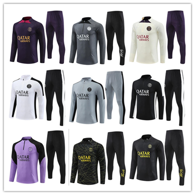 22 23 24 PSGs MBAPPE soccer jersey tracksuit 2022 2023 2024 Classic style Paris Training Suit Half pull Long sleeve SERGIO RAMOS VERRATTI ICARDI adult kids football, Black
22 23 24 PSGs MBAPPE soccer jersey tracksuit 2022 2023 2024 Classic style Paris Training Suit Half pull Long sleeve SERGIO RAMOS VERRATTI ICARDI adult kids football, Black