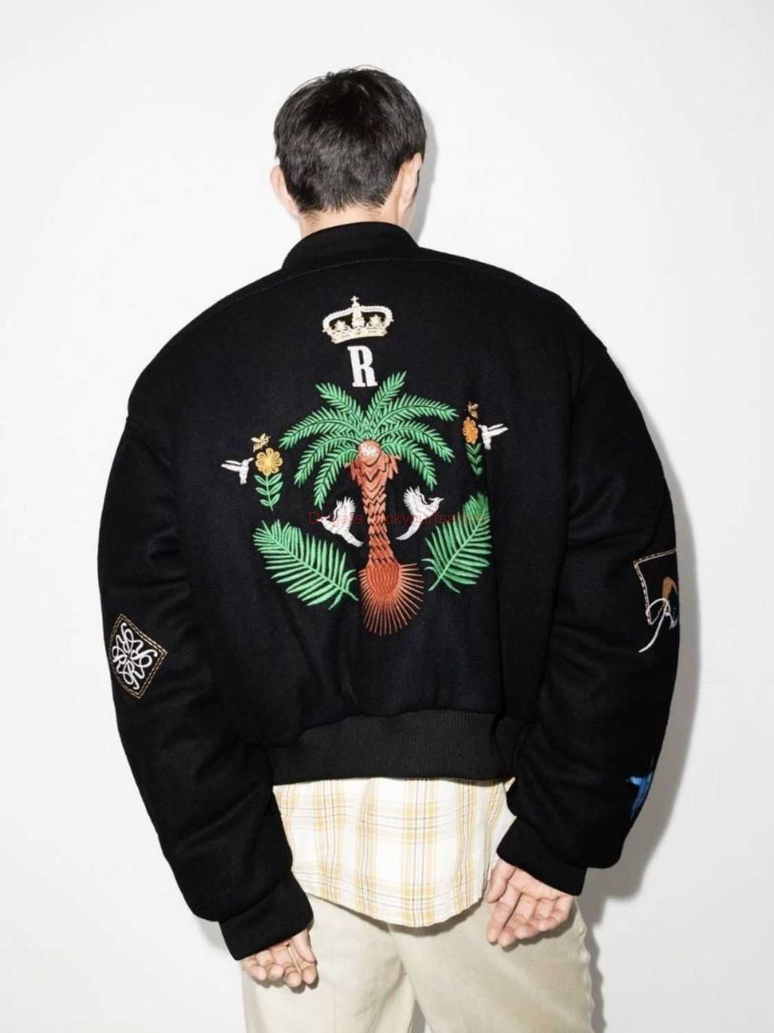 Designer Clothing Fashion Brand Coats H316 Rhude Floral Letter Embroidered Woolen Bomber Jacket sports windbreaker Outerwear sportswear Wintercoat, Shipping fee
Designer Clothing Fashion Brand Coats H316 Rhude Floral Letter Embroidered Woolen Bomber Jacket sports windbreaker Outerwear sportswear Wintercoat, Shipping fee