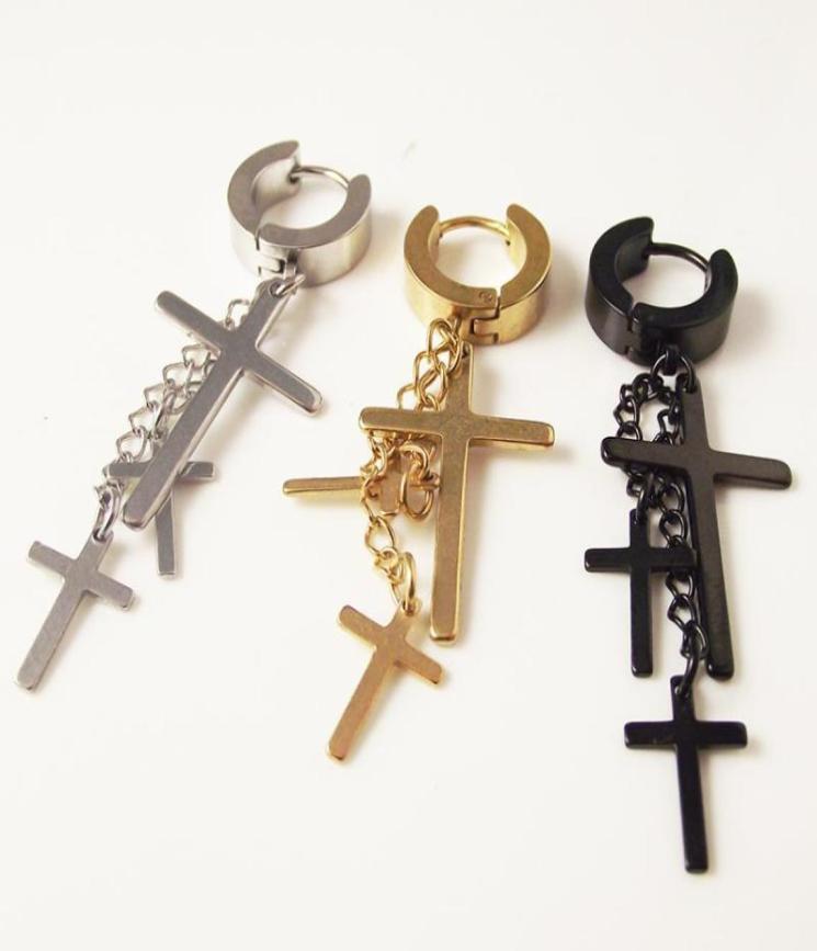 1 Piece Punk Stainless Steel Stud Earring Men Cross Earring Fashion Tassels Crosses Body Piercing Jewelry Black16440796
1 Piece Punk Stainless Steel Stud Earring Men Cross Earring Fashion Tassels Crosses Body Piercing Jewelry Black16440796