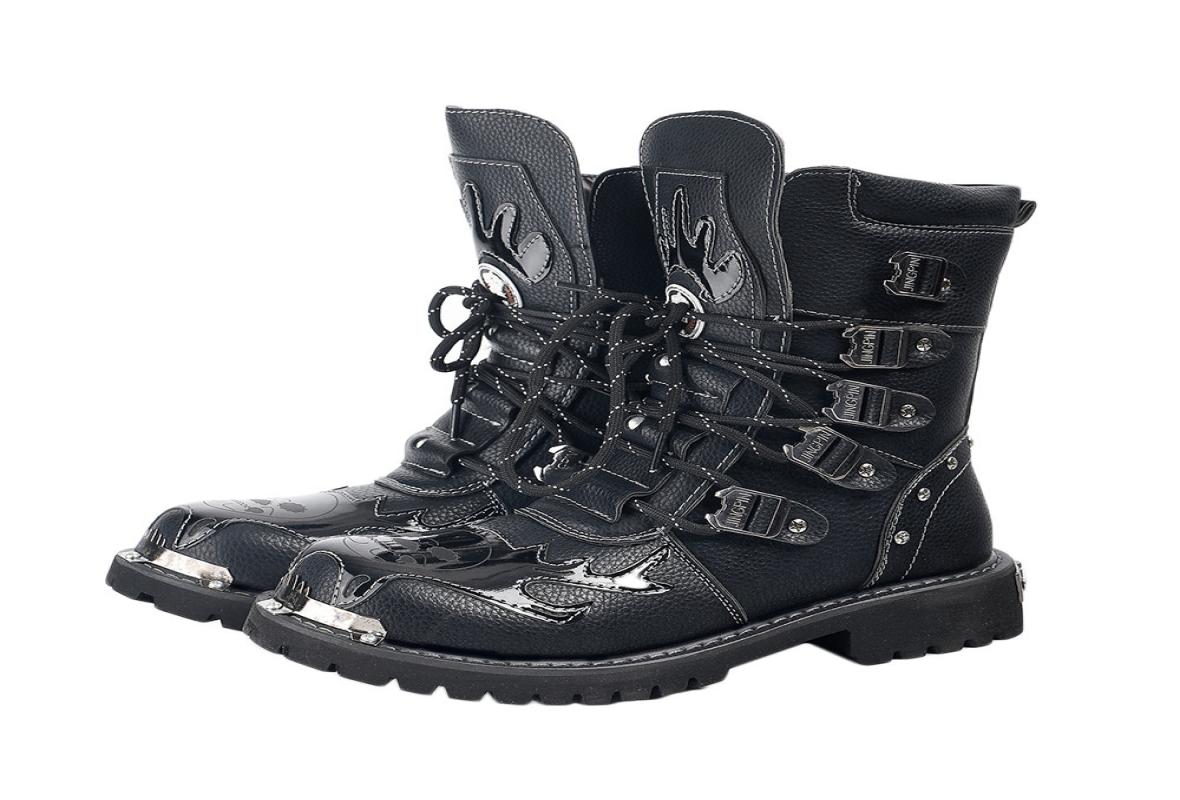 Punk Rock Men Boots Black Leather Ankle Shoes Lace Up Metal Decoration Personality Mens Shoes 2011264797206
Punk Rock Men Boots Black Leather Ankle Shoes Lace Up Metal Decoration Personality Mens Shoes 2011264797206