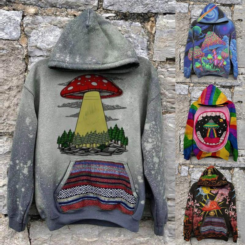Women' Hoodies & Sweatshirts Harajuku Streetwear Print Long Sleeve Drawstring Casual Pullover Hooded Sweatshirt Autumn Winter Hoodie, Bk
Women' Hoodies & Sweatshirts Harajuku Streetwear Print Long Sleeve Drawstring Casual Pullover Hooded Sweatshirt Autumn Winter Hoodie, Bk