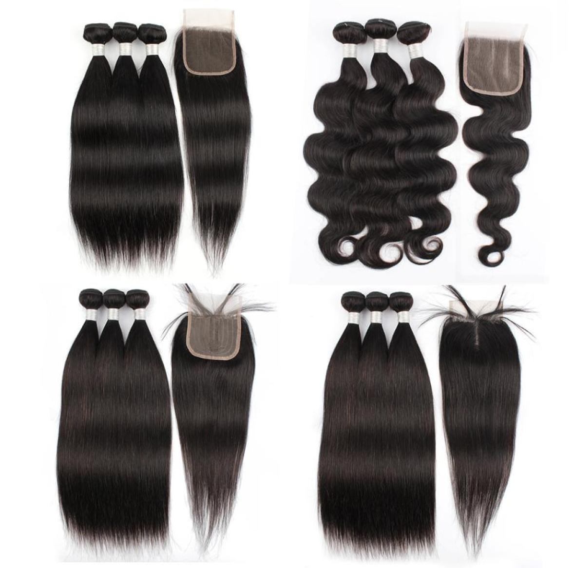 Straight Remy Hair Bundles with 4x4 4x1 Lace Closure Natural Color Body Wave Brazilian Human Hair Extension4530010, Medium brown
Straight Remy Hair Bundles with 4x4 4x1 Lace Closure Natural Color Body Wave Brazilian Human Hair Extension4530010, Medium brown