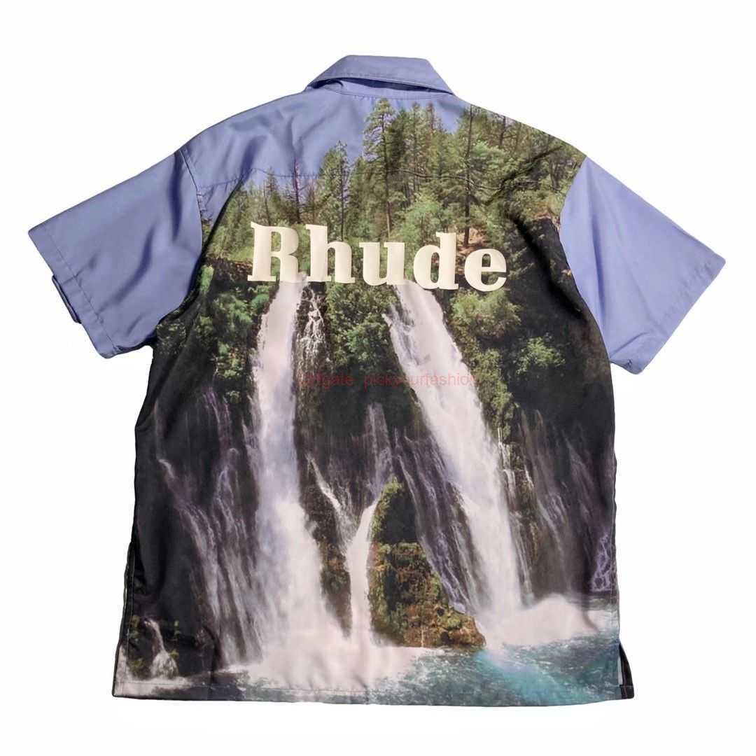 Designer Fashion Clothing Casual Shirts Tracksuits High Version 20ss Rhude Landscape Forest Waterfall Oil Painting Stream Letter Hawaiian Mens Womens Short Sleev, Shipping fee
Designer Fashion Clothing Casual Shirts Tracksuits High Version 20ss Rhude Landscape Forest Waterfall Oil Painting Stream Letter Hawaiian Mens Womens Short Sleev, Shipping fee