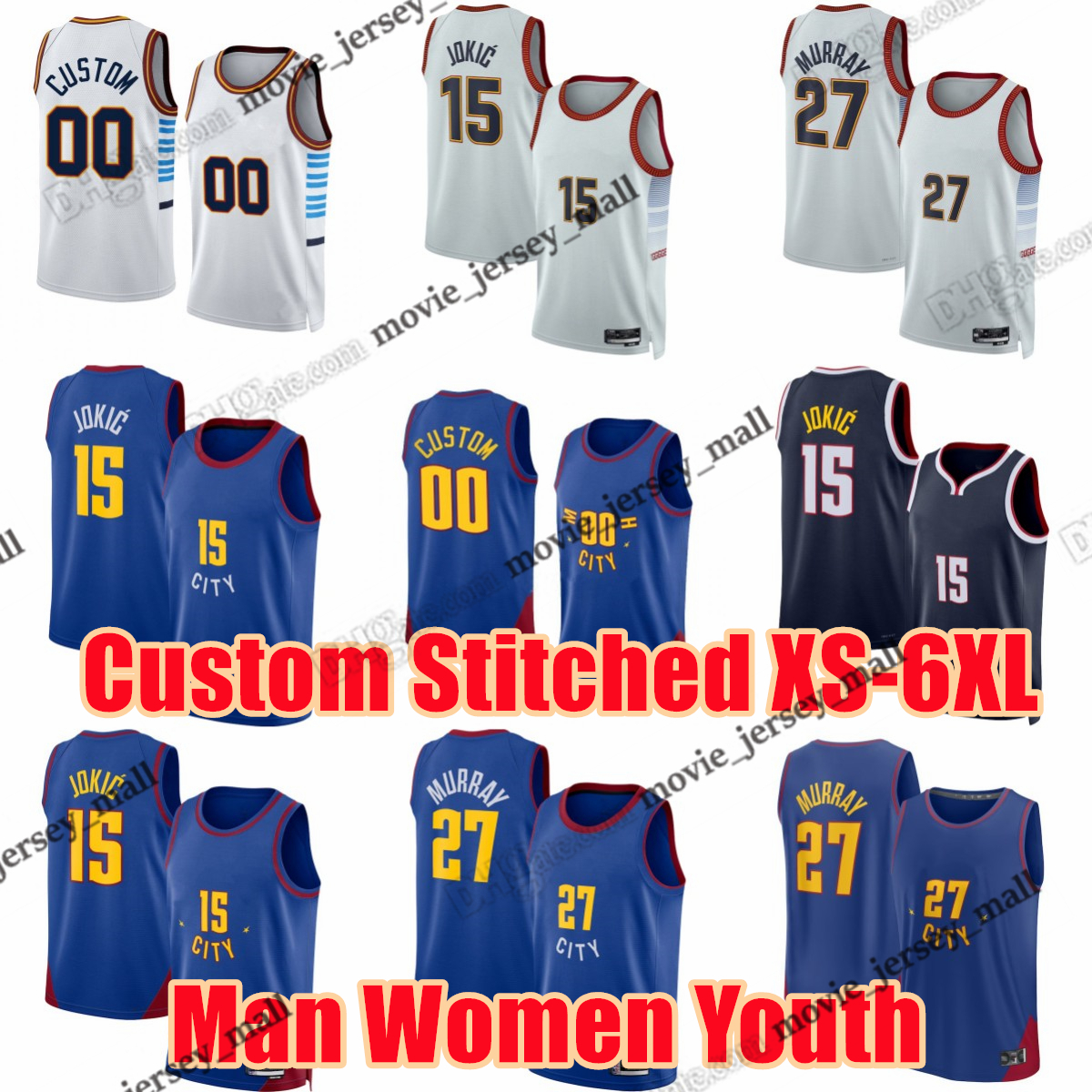 Youth Man Women -6XL Stitched Basketball Jerseys Jokic Jamal Murray Aaron Gordon Kentavious Caldwell-Pope Michael Porter Jack White Green Smith Nnaji Cancar, Youth (size s-xl)
Youth Man Women -6XL Stitched Basketball Jerseys Jokic Jamal Murray Aaron Gordon Kentavious Caldwell-Pope Michael Porter Jack White Green Smith Nnaji Cancar, Youth (size s-xl)