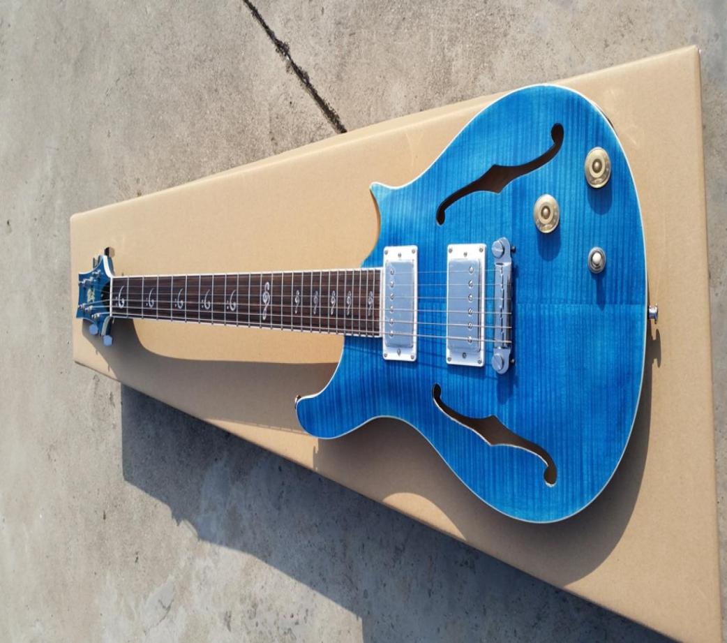 

Whole NEW arrival Birds Inlay Fingerboard prs Agate blue color 24 fret rose wood fingerboard3402020