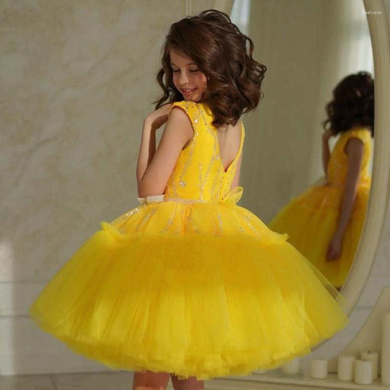 Girl Dresses Glitter Sequins Customized Flower Girls Dress Layers Tulle Birthday Party Gown Christmas Year Size 1-14Years, Yellow
Girl Dresses Glitter Sequins Customized Flower Girls Dress Layers Tulle Birthday Party Gown Christmas Year Size 1-14Years, Yellow
