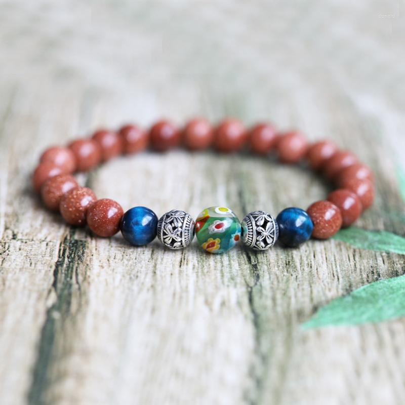 Charm Bracelets Tibetan Enamel Silver Color Bead Bracelet Reiki Healing Energy Balance Natural Sandstone Amulet Lucky Women Men Jewelry
Charm Bracelets Tibetan Enamel Silver Color Bead Bracelet Reiki Healing Energy Balance Natural Sandstone Amulet Lucky Women Men Jewelry