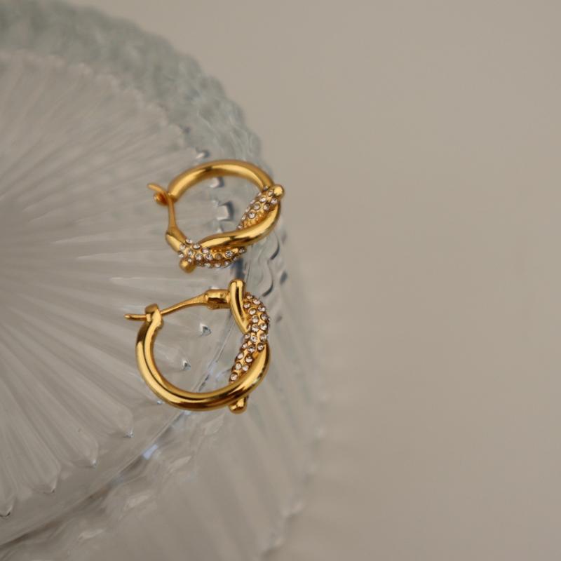 Hoop Earrings & Huggie Gold Color Stainless Steel Zircon For Women Small Simple Round Circle Knotted Sweet Accessories GiftsHoop
Hoop Earrings & Huggie Gold Color Stainless Steel Zircon For Women Small Simple Round Circle Knotted Sweet Accessories GiftsHoop