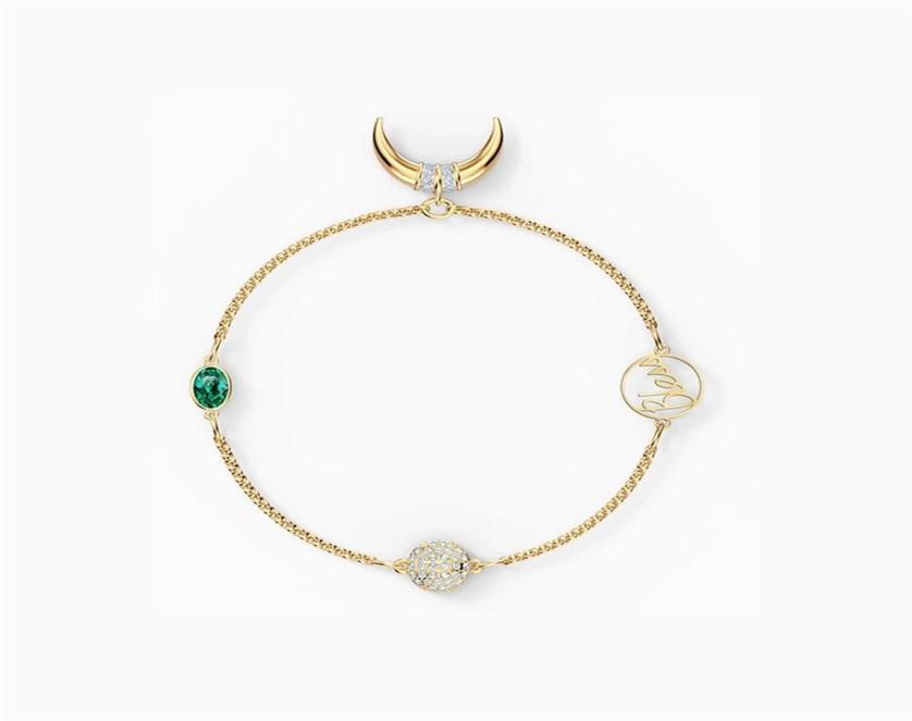 Fashion New REMIX COLLECTION HORN STRAND Ladies Bracelet Modern Egyptian Decoration Crystal Women Romantic Jewelry Gift224t