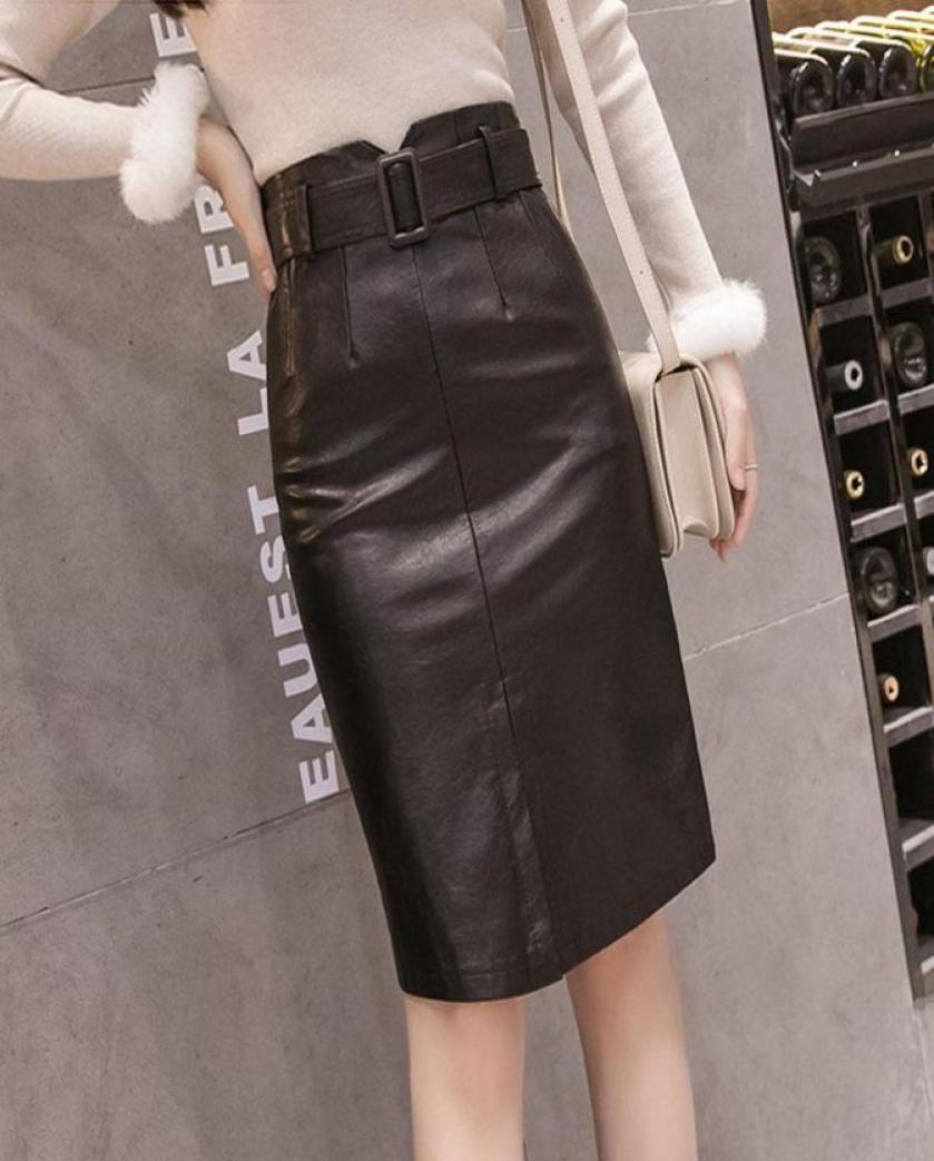 Women039s Pu Leather Skirt Black Split Ins Super Fire Pencil Skirt Female Autumn Winter High Waist Belt KneeLength Skirts ML281411084
Women039s Pu Leather Skirt Black Split Ins Super Fire Pencil Skirt Female Autumn Winter High Waist Belt KneeLength Skirts ML281411084