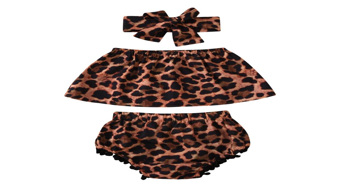 Retailwhole girls Leopard 3pcs set tracksuit oneshoulder topbloomersheaddress Clothing Sets girl outfits children Designer2072852, Red
Retailwhole girls Leopard 3pcs set tracksuit oneshoulder topbloomersheaddress Clothing Sets girl outfits children Designer2072852, Red