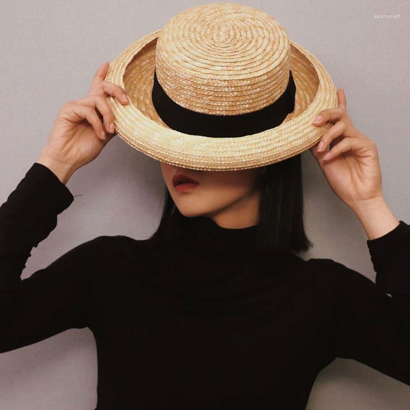 Wide Brim Hats VRIGINER Crimping Straw Beach For Women Men Caps Fashion Woven Fedora Sun Summer Holidaty Panama Boater Hat, Primary color
Wide Brim Hats VRIGINER Crimping Straw Beach For Women Men Caps Fashion Woven Fedora Sun Summer Holidaty Panama Boater Hat, Primary color