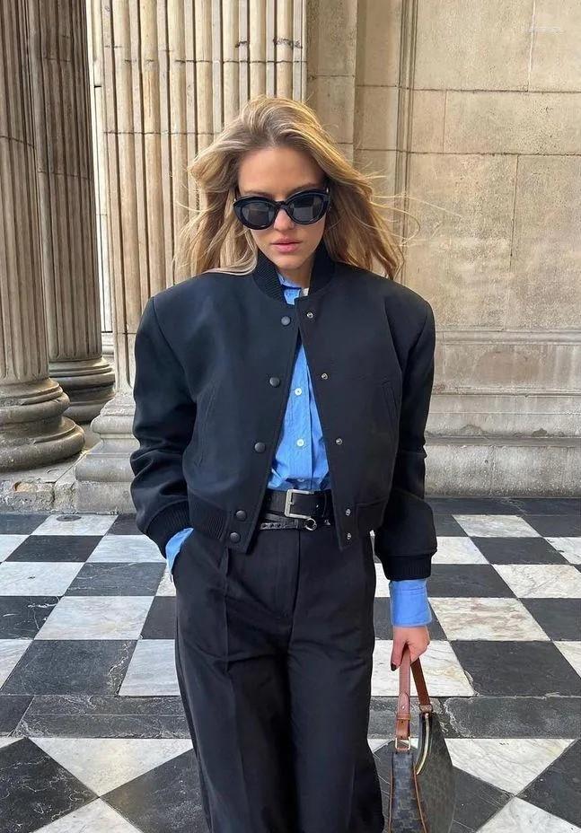 Women' Jackets Fashion Solid Stand Collar Jacket Women 2023 Single Breasted Long Sleeve Coat Spring Casual Bomber Female Streetwear, Picture shown
Women' Jackets Fashion Solid Stand Collar Jacket Women 2023 Single Breasted Long Sleeve Coat Spring Casual Bomber Female Streetwear, Picture shown