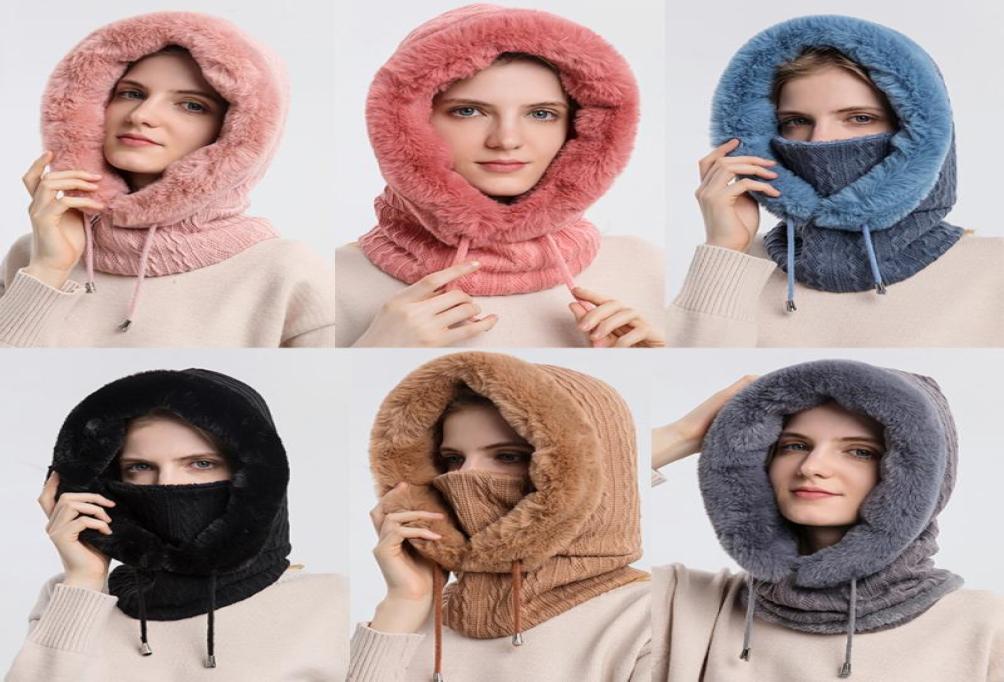 BeanieSkull Caps Winter Fur Cap Mask Set Hooded For Women Knitted Cashmere Neck Russia Warm Outdoor Ski Windproof Hat Thick Plush3906285, Black
BeanieSkull Caps Winter Fur Cap Mask Set Hooded For Women Knitted Cashmere Neck Russia Warm Outdoor Ski Windproof Hat Thick Plush3906285, Black