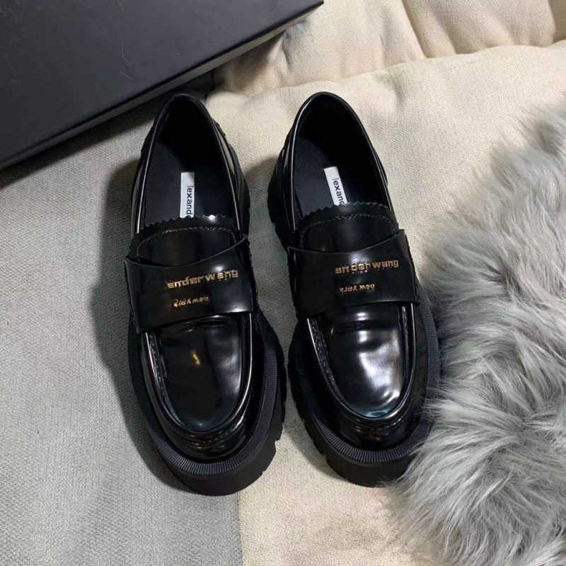 Designer Shoes AW King Lefu Shoes Women's 2023 Spring English Style Round Toe Thick Sole Casual Versatile Small Leather Shoes Casual Single Shoes, Black2
Designer Shoes AW King Lefu Shoes Women's 2023 Spring English Style Round Toe Thick Sole Casual Versatile Small Leather Shoes Casual Single Shoes, Black2