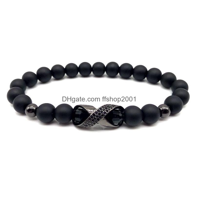 Beaded Strand 2022 Fashion Infinity Bracelet Men Temperament Pave Cubic Zirconia Matte Bead For Jewelry Gift Drop Delivery Bracelets Dhnny
Beaded Strand 2022 Fashion Infinity Bracelet Men Temperament Pave Cubic Zirconia Matte Bead For Jewelry Gift Drop Delivery Bracelets Dhnny