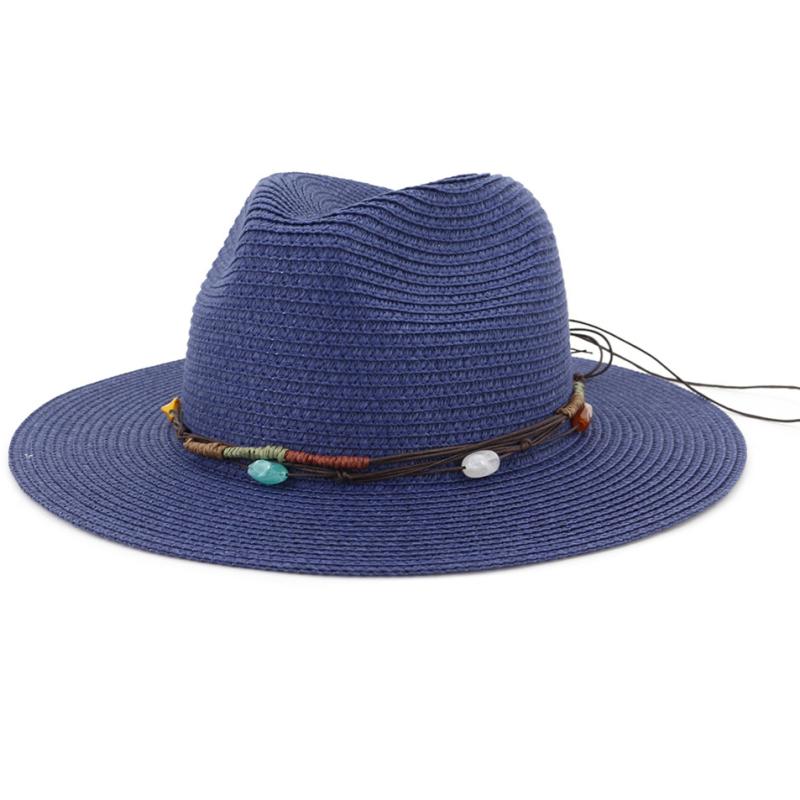 Wide Brim Hats HT3652 Summer Sun Hat Beads Band Straw Fedoras Men Women Floppy Panama Male Female Casual Travel Beach Cap, White
Wide Brim Hats HT3652 Summer Sun Hat Beads Band Straw Fedoras Men Women Floppy Panama Male Female Casual Travel Beach Cap, White