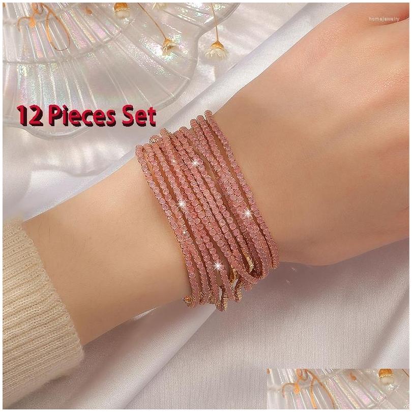 Beaded Strand 12 Pieces Set Fashion Bracelet For Women Elegant Sparkling Fine Jewelry Wedding Party Gift Wristband Drop Delivery Brac Dh0Cg
Beaded Strand 12 Pieces Set Fashion Bracelet For Women Elegant Sparkling Fine Jewelry Wedding Party Gift Wristband Drop Delivery Brac Dh0Cg