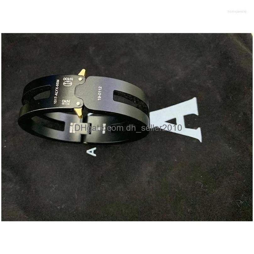 Chain Link Bracelets Hip Hop Fashion Rollercoaster Track Alyx Aluminium Alloy Bracelet Women Men Unisex Couples Jewelry Bangles With Dhvtc