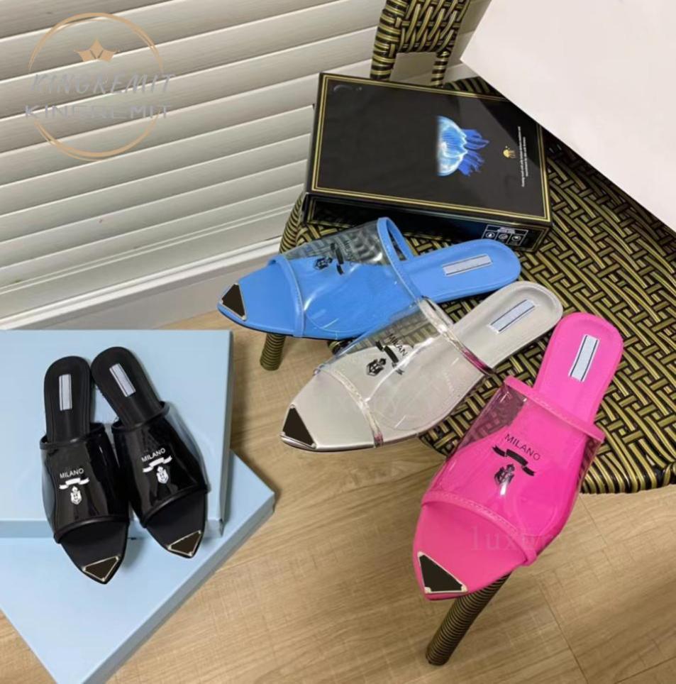 Designer Slippers Transparent PVC Sandals Women Printed Plexiglass Heels Luxury Summer Slides Leather Sole Inside Enameled Metal F3011050, Light tan
Designer Slippers Transparent PVC Sandals Women Printed Plexiglass Heels Luxury Summer Slides Leather Sole Inside Enameled Metal F3011050, Light tan