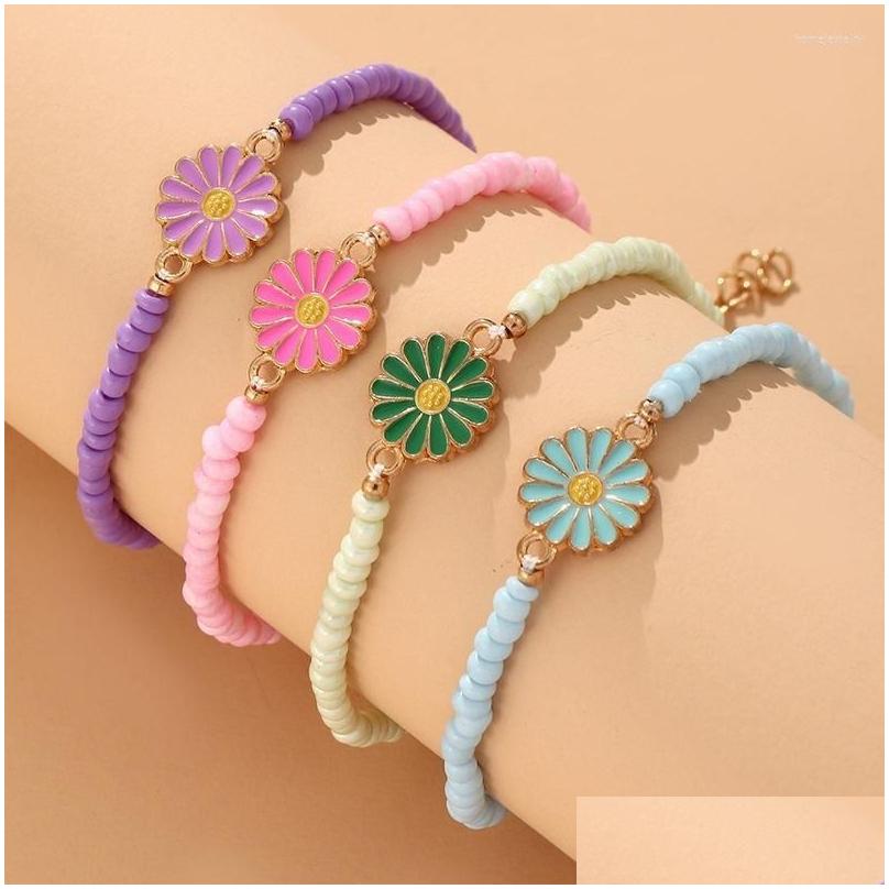 Beaded Strand Bohemian Sunflower Bracelet For Women Sweet Adjustable Barcelets Bangles Summer Beach Jewelry 2023 Drop Delivery Bracel Dhph4
Beaded Strand Bohemian Sunflower Bracelet For Women Sweet Adjustable Barcelets Bangles Summer Beach Jewelry 2023 Drop Delivery Bracel Dhph4