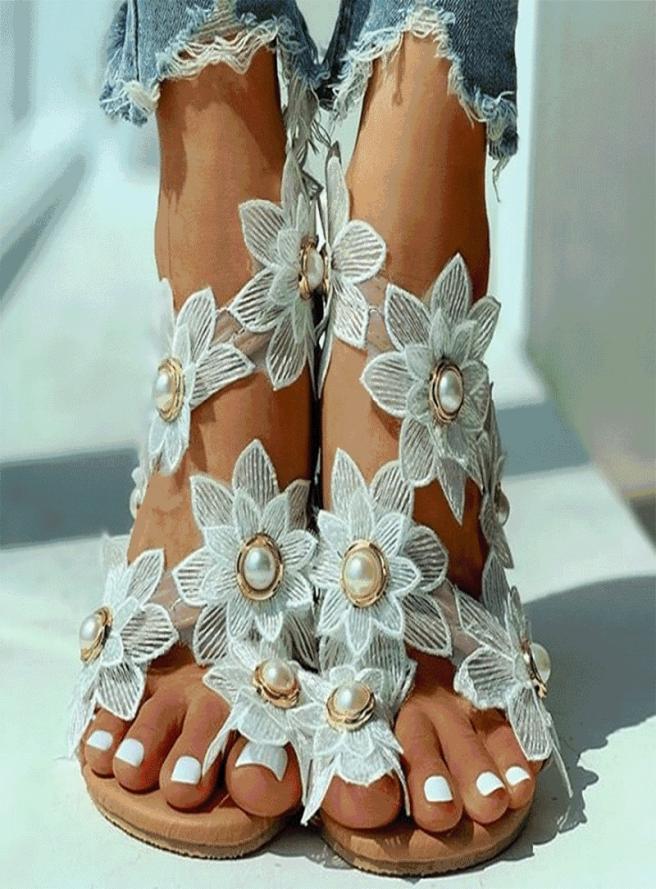 New Summer Ladies Shoes Women Sandals White Floral Flat Sandals Women Bohemian Casual Beach Shoes For Woman 2102251294432, Black
New Summer Ladies Shoes Women Sandals White Floral Flat Sandals Women Bohemian Casual Beach Shoes For Woman 2102251294432, Black