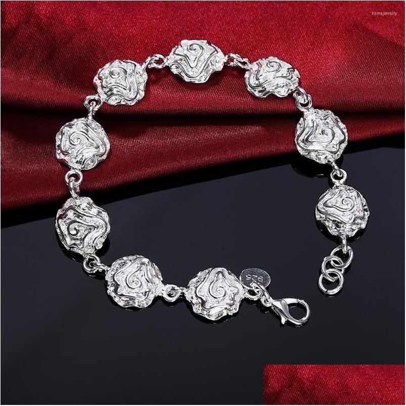 Chain Link Bracelets Rose Flower 925 Color Sier For Woman Classic Wedding Party Christmas Gift Fashion Fine Jewelry Drop Delivery Dhjkc
Chain Link Bracelets Rose Flower 925 Color Sier For Woman Classic Wedding Party Christmas Gift Fashion Fine Jewelry Drop Delivery Dhjkc