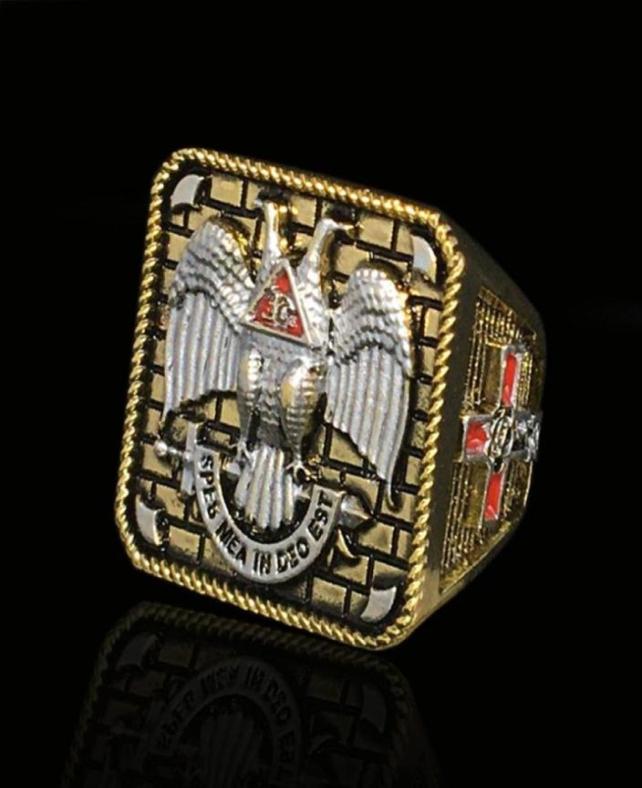 18K Gold Plated Masonic Scottish 32 rings fashion Mens antique mason championship finger ring jewelry multiple sizes36321529272445
18K Gold Plated Masonic Scottish 32 rings fashion Mens antique mason championship finger ring jewelry multiple sizes36321529272445