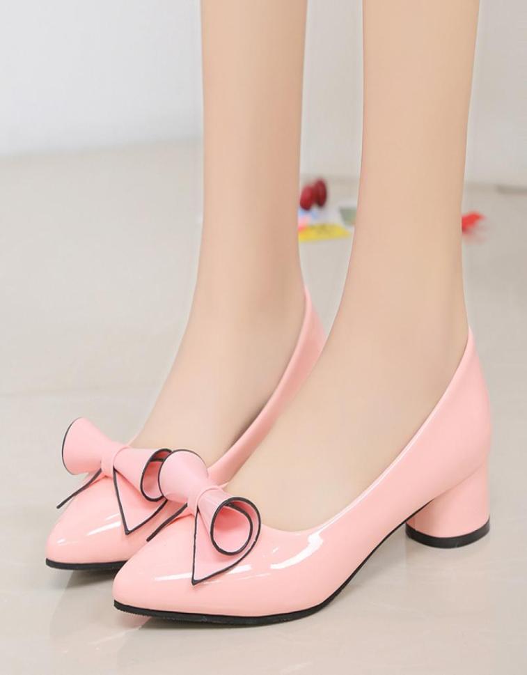 women039s dress shoes sweet bowknot pointed thick with low work with patent leather shoes Fashionable and comfortable2081878, Grey
women039s dress shoes sweet bowknot pointed thick with low work with patent leather shoes Fashionable and comfortable2081878, Grey