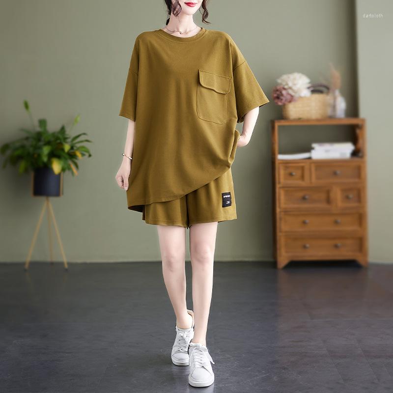 Women's Tracksuits 2023 Summer European Style Casual Women's Suit Plus Size Clothing Loose Fashion Short-Sleeved T-Shirt And Shorts 2, Dark grey
Women's Tracksuits 2023 Summer European Style Casual Women's Suit Plus Size Clothing Loose Fashion Short-Sleeved T-Shirt And Shorts 2, Dark grey