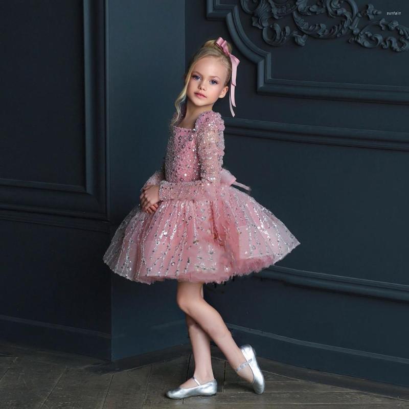Girl Dresses Bling Glitter Flower Dress Long Sleeve Princess Birthday Party Prom Gown Pageant, Black
Girl Dresses Bling Glitter Flower Dress Long Sleeve Princess Birthday Party Prom Gown Pageant, Black
