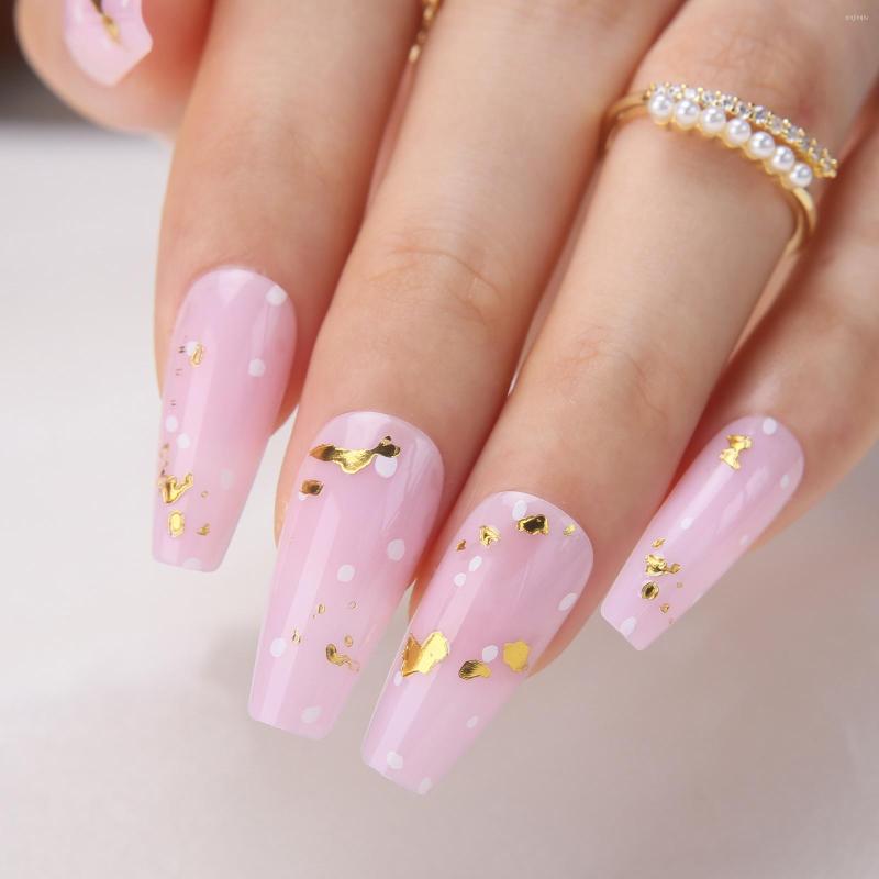 False Nails MqpQ Clear Medium Baby Pink Press On Gel Coffin Fake Gold Foil Glossy Ballet Acrylic, 109-a-802g
False Nails MqpQ Clear Medium Baby Pink Press On Gel Coffin Fake Gold Foil Glossy Ballet Acrylic, 109-a-802g