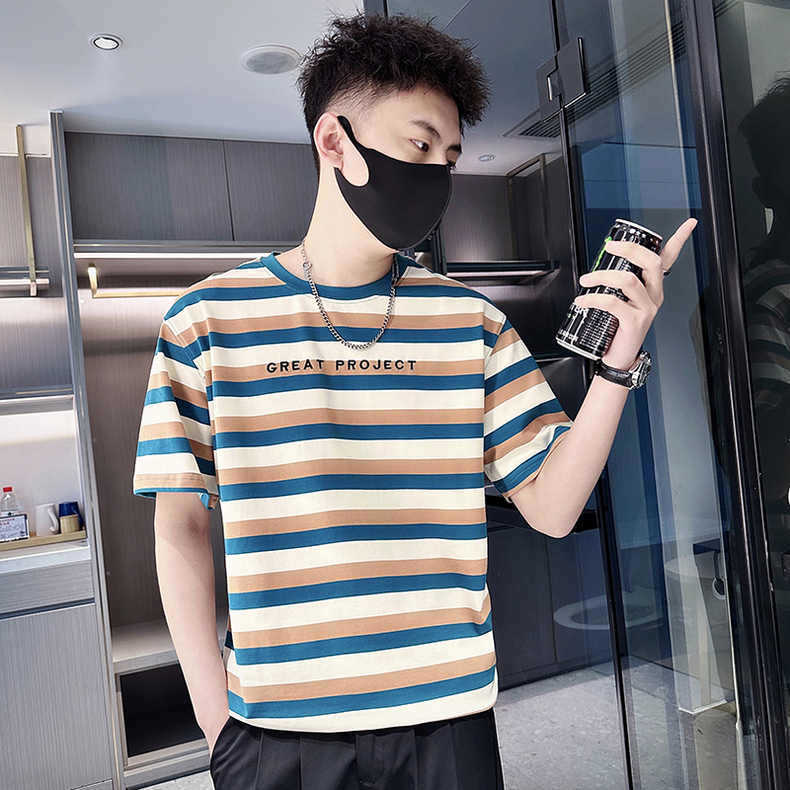 Striped T-shirt Men's Ins Fashion Brand Half Sleeve T-shirt Summer Men's Clothing 2023 New Half Sleeve Summer Short Sleeve 30TLP, Orange strips
Striped T-shirt Men's Ins Fashion Brand Half Sleeve T-shirt Summer Men's Clothing 2023 New Half Sleeve Summer Short Sleeve 30TLP, Orange strips