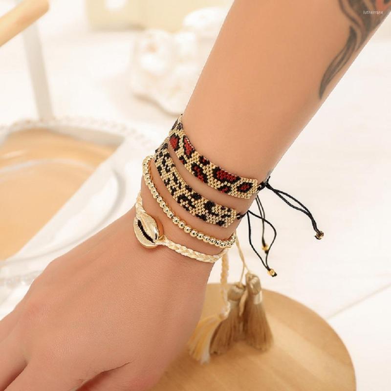 Charm Bracelets YASTYT Miyuki Set For Women Leopard Pattern Bracelet Handmade Woven Jewelry Beaded Pulsera Tassel Shell Jewellery
Charm Bracelets YASTYT Miyuki Set For Women Leopard Pattern Bracelet Handmade Woven Jewelry Beaded Pulsera Tassel Shell Jewellery
