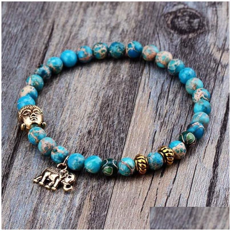 Beaded Strand 6Mm Natural Stone Buddha And Elephant Bead Bracelets Tibetan Elastic Bracelet Handmade Friends Drop Delivery Jewelry Dha5N
Beaded Strand 6Mm Natural Stone Buddha And Elephant Bead Bracelets Tibetan Elastic Bracelet Handmade Friends Drop Delivery Jewelry Dha5N
