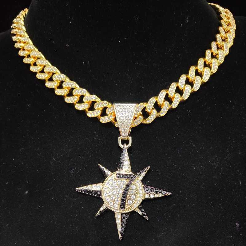 Men Women Hip Hop Number 7 Pendant Necklace with 13mm Cuban Chain Hiphop Iced Out Bling Necklaces Fashion Jewelry Gifts
Men Women Hip Hop Number 7 Pendant Necklace with 13mm Cuban Chain Hiphop Iced Out Bling Necklaces Fashion Jewelry Gifts