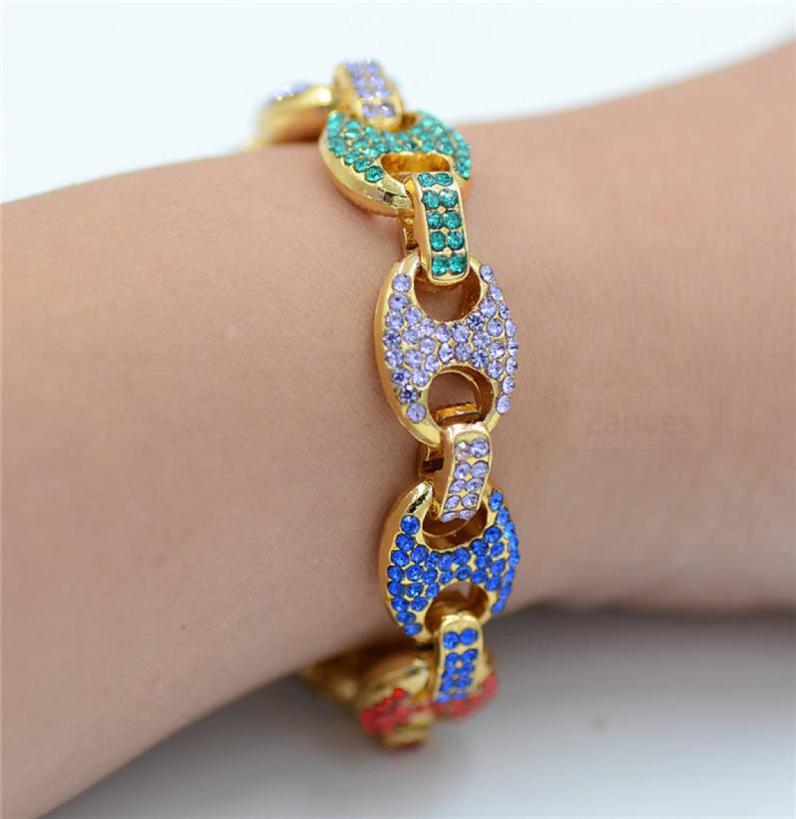 New color full diamond bracelet Hip hop bracelet fashion men039s Cuban chain Alloy Jewelry 4 colors3467419
New color full diamond bracelet Hip hop bracelet fashion men039s Cuban chain Alloy Jewelry 4 colors3467419