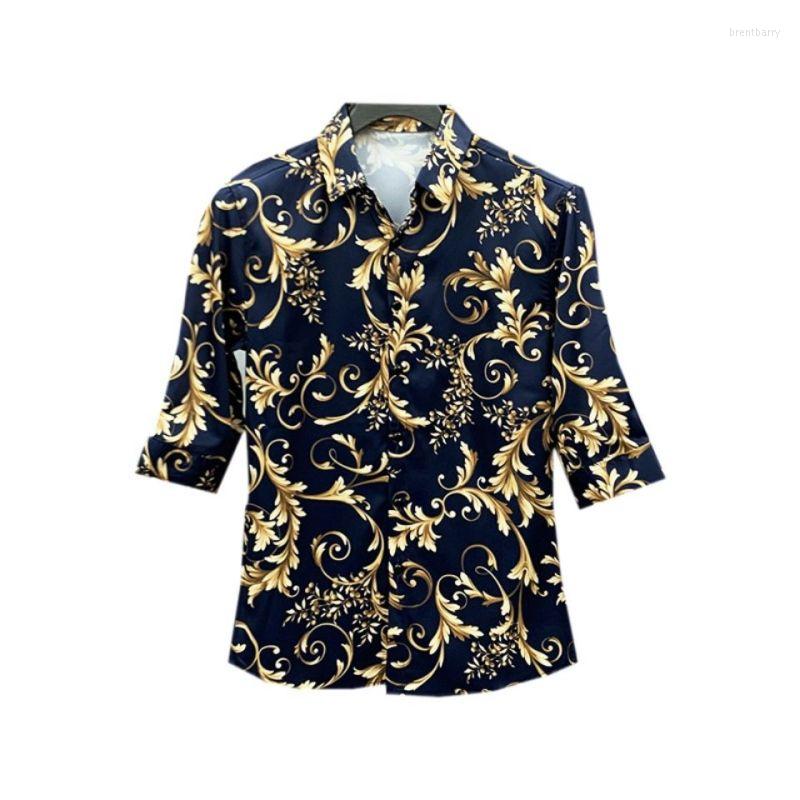Men's Casual Shirts Men's Clothes Summer Flower Shirt Short-sleeved Slim-fit Korean Fashionable Handsome Personalized Middle-sleeved, Black
Men's Casual Shirts Men's Clothes Summer Flower Shirt Short-sleeved Slim-fit Korean Fashionable Handsome Personalized Middle-sleeved, Black