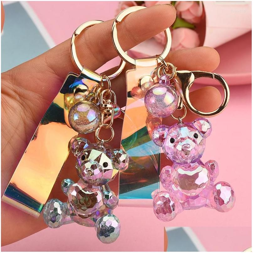 Keychains Lanyards Acrylic Symphony Faceted Bear Keychain Heart Pendant Leather String Accessories Bag Female Women Key Holder Dro Dho9P
Keychains Lanyards Acrylic Symphony Faceted Bear Keychain Heart Pendant Leather String Accessories Bag Female Women Key Holder Dro Dho9P