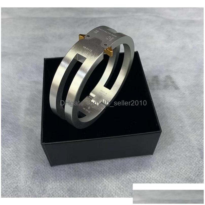 Chain Link Bracelets Hip Hop Fashion Rollercoaster Track Alyx Aluminium Alloy Bracelet Women Men Unisex Couples Jewelry Bangles With Dhvtc