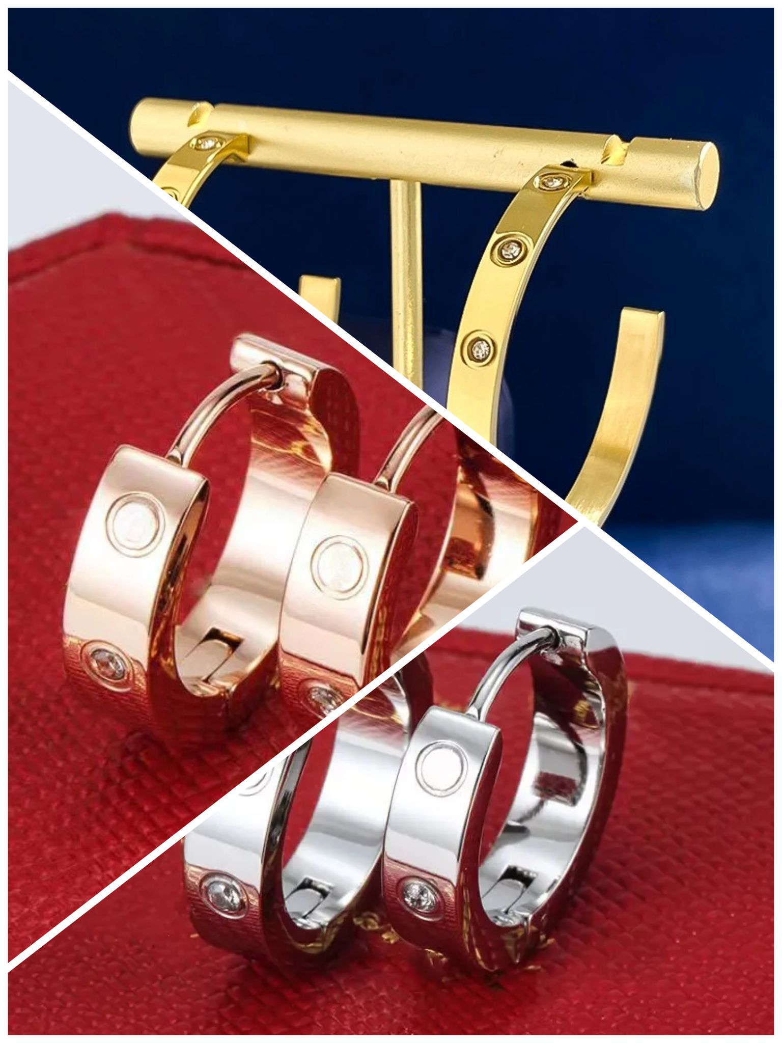 High Polished Fashion Jewelry Party Gifts Earrings Hip Hop Stud Earings Gold Rose Earrings for Women Party Wedding Hoop Wholesale
High Polished Fashion Jewelry Party Gifts Earrings Hip Hop Stud Earings Gold Rose Earrings for Women Party Wedding Hoop Wholesale