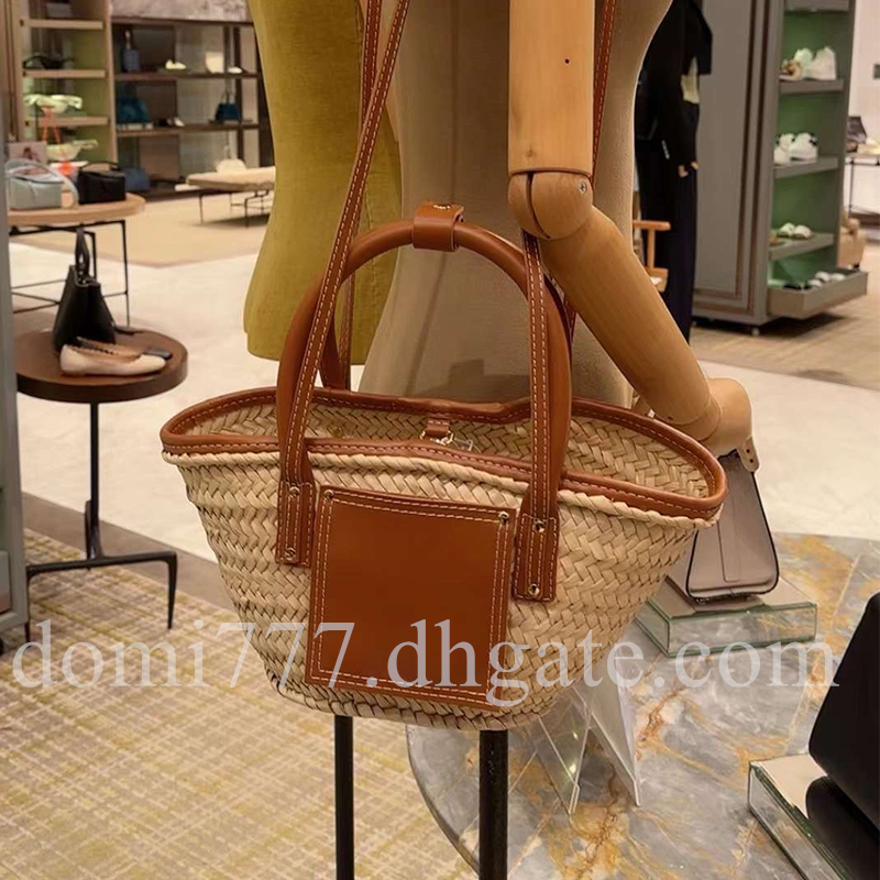 With Golden Letter Logo Fashion Lafite Grass Woven Women's Handbag Shoulder Bags Crossbody Shopping Bag 34x17cm, #1 pink
With Golden Letter Logo Fashion Lafite Grass Woven Women's Handbag Shoulder Bags Crossbody Shopping Bag 34x17cm, #1 pink