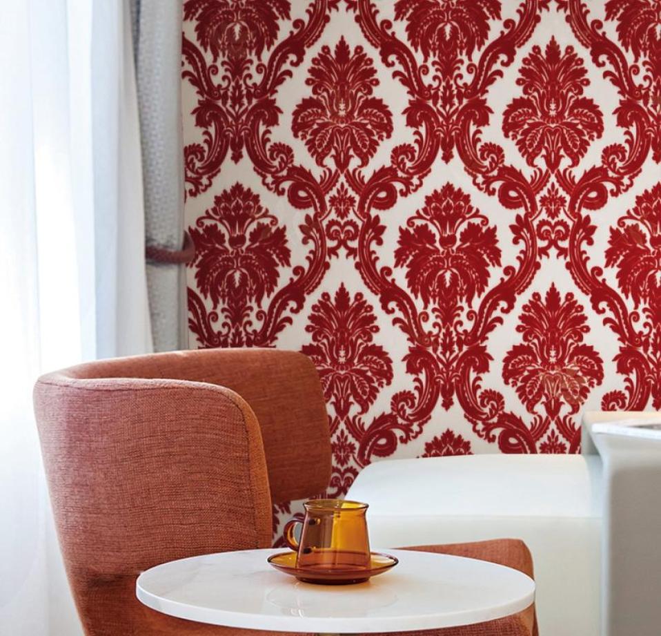 Light gold with red color flock wallpaper 3D threedimensional Suede velvet thick luxury home docor wall covering2812316, Black
Light gold with red color flock wallpaper 3D threedimensional Suede velvet thick luxury home docor wall covering2812316, Black